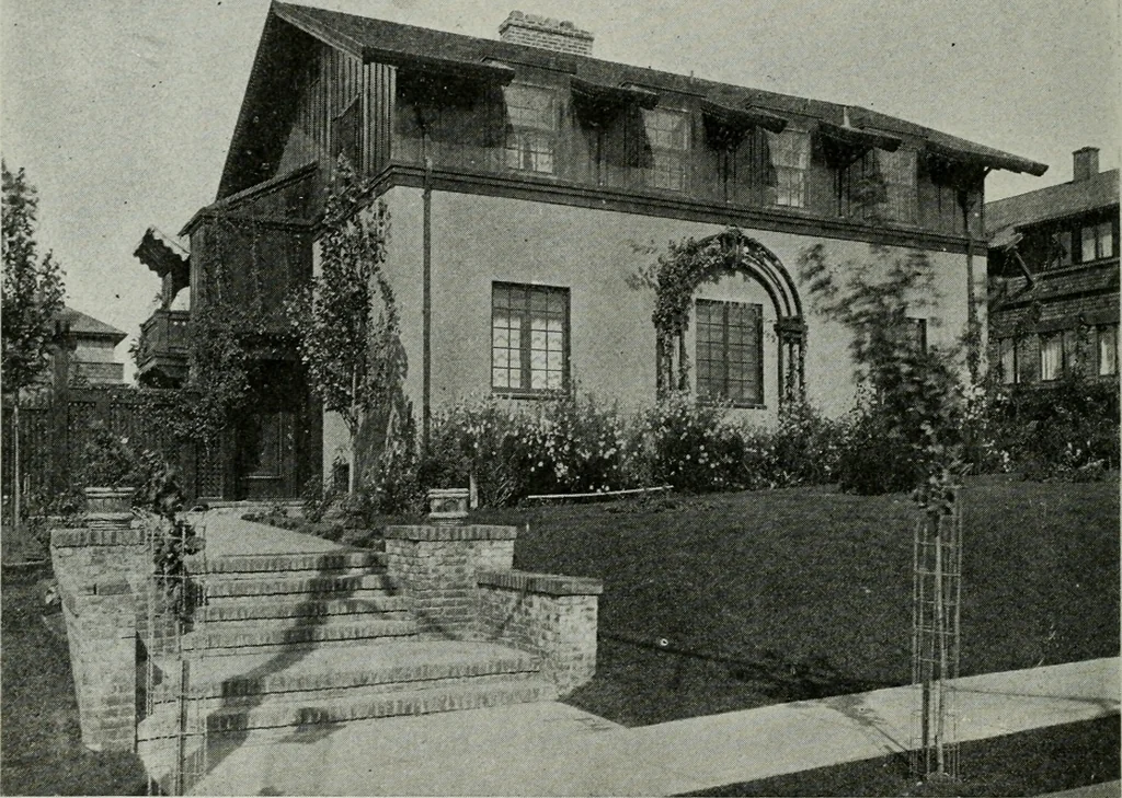 An illustration from Architect and engineer, 1905, leaf 565