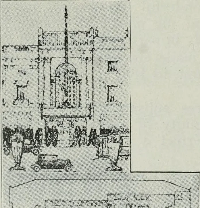 An illustration from Architect and engineer, 1905, leaf 583