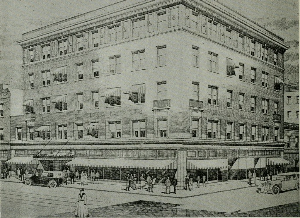 An illustration from Architect and engineer, 1905, leaf 719