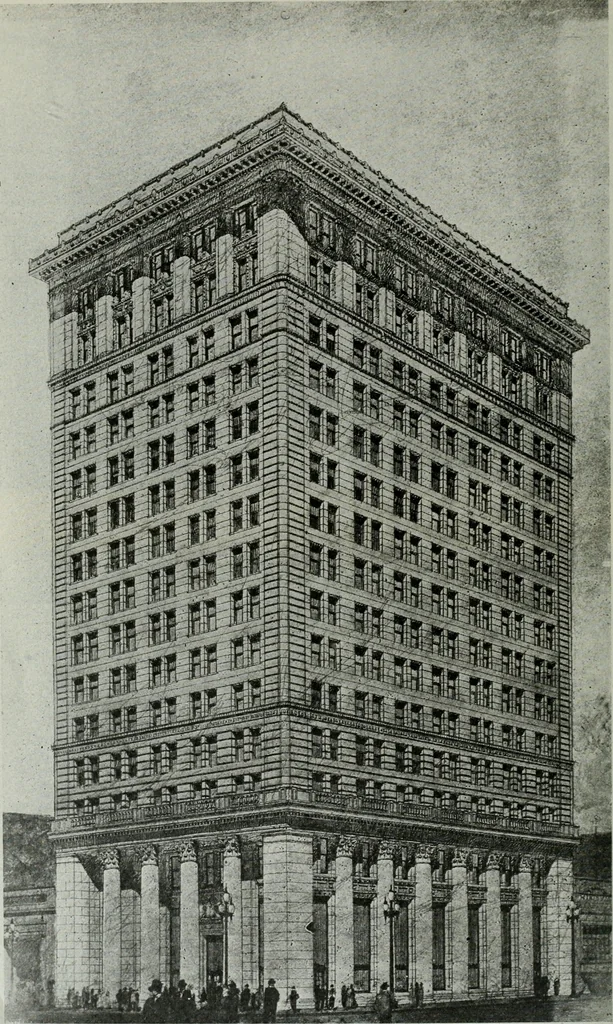 An illustration from Architect and engineer, 1905, leaf 731
