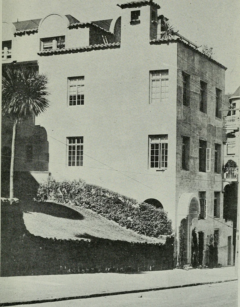 An illustration from Architect and engineer, 1905, leaf 734