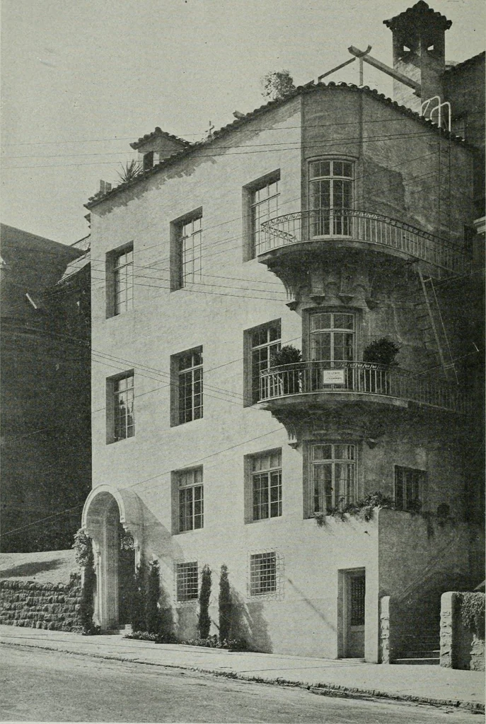 An illustration from Architect and engineer, 1905, leaf 737