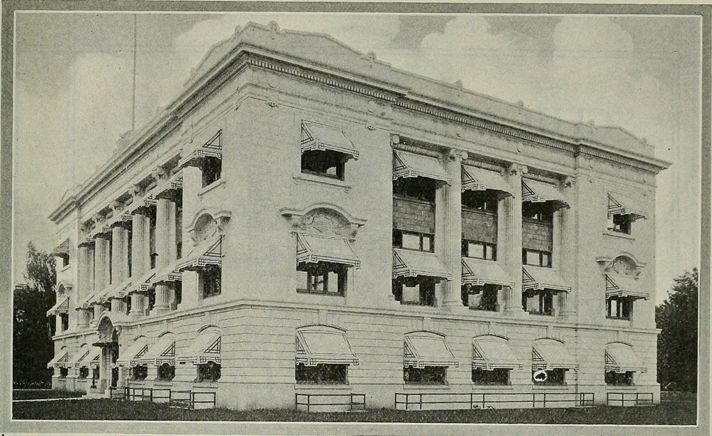 An illustration from Architect and engineer, 1905, leaf 852