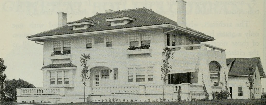An illustration from Architect and engineer, 1905, leaf 853