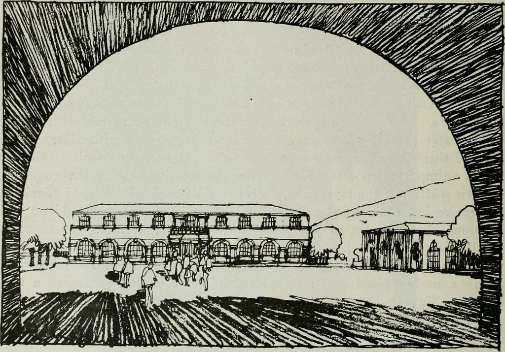 An illustration from Architect and engineer, 1905, leaf 883