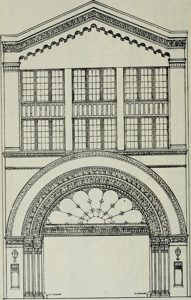 An illustration from Architect and engineer, 1905, leaf 935
