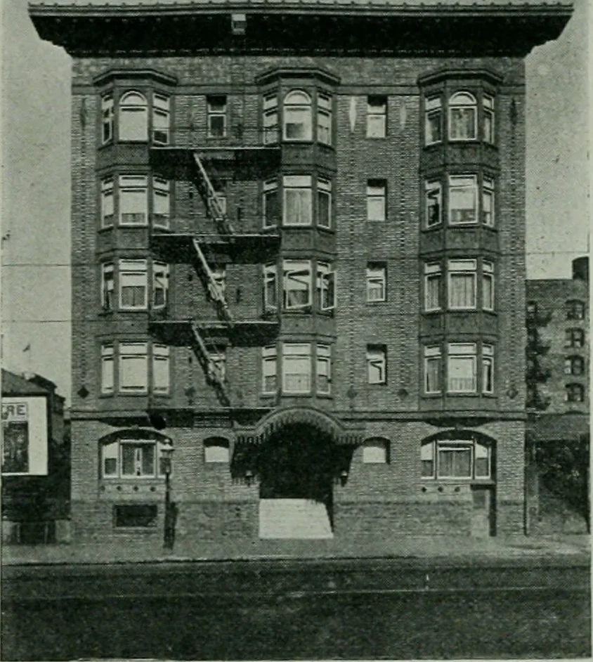 An illustration from Architect and engineer, 1905, leaf 197