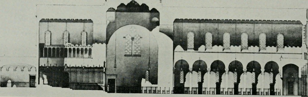 An illustration from Architect and engineer, 1905, leaf 244