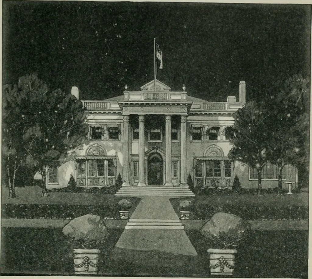 An illustration from Architect and engineer, 1905, leaf 28
