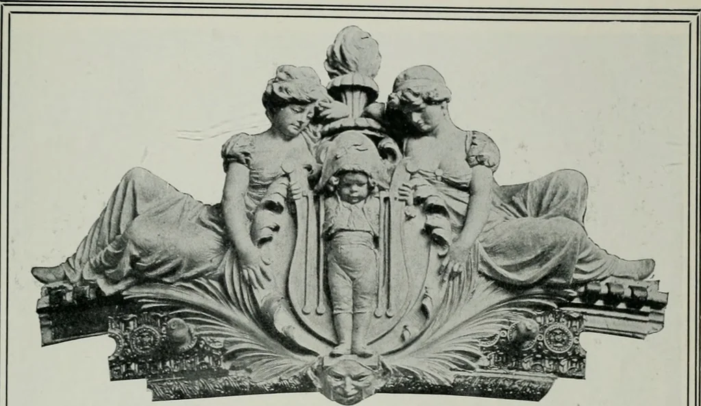 An illustration from Architect and engineer, 1905, leaf 372