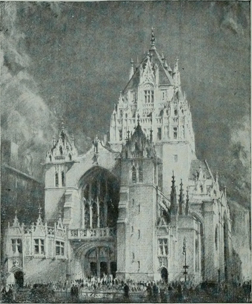 An illustration from Architect and engineer, 1905, leaf 401