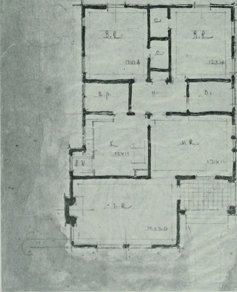 An illustration from Architect and engineer, 1905, leaf 425