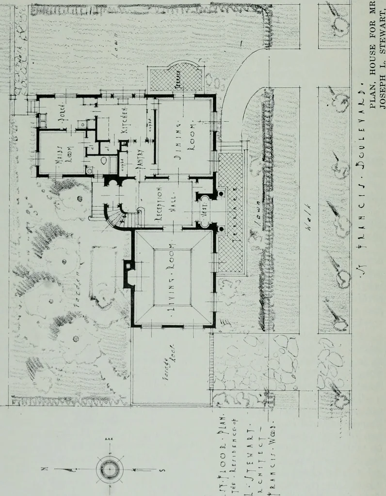 An illustration from Architect and engineer, 1905, leaf 571