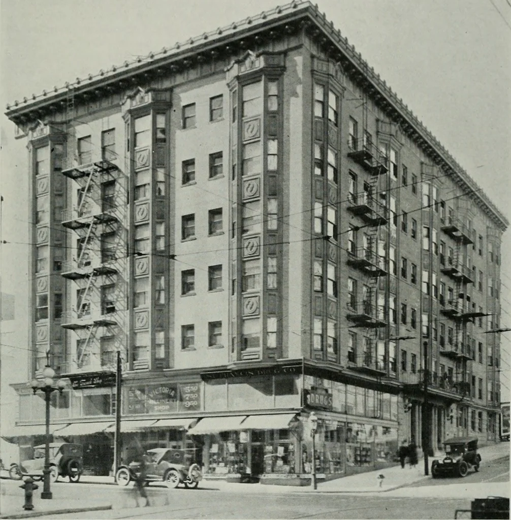 An illustration from Architect and engineer, 1905, leaf 614