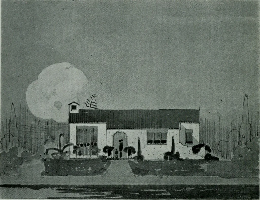 An illustration from Architect and engineer, 1905, leaf 733