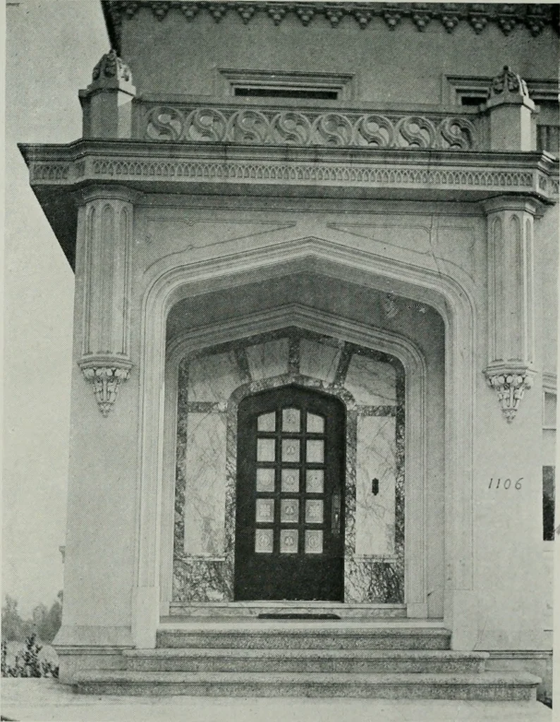 An illustration from Architect and engineer, 1905, leaf 80