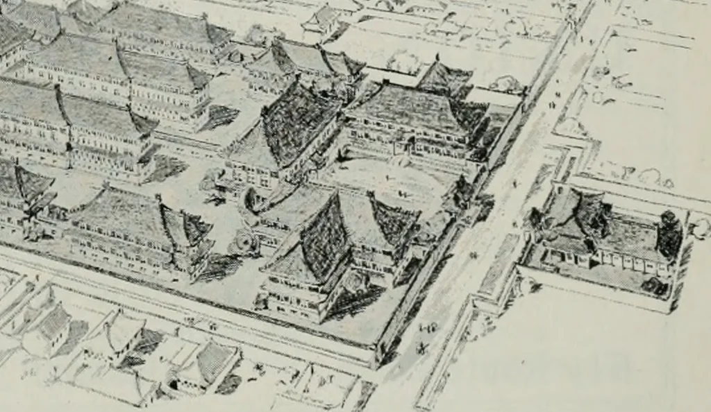 An illustration from Architect and engineer, 1905, leaf 820