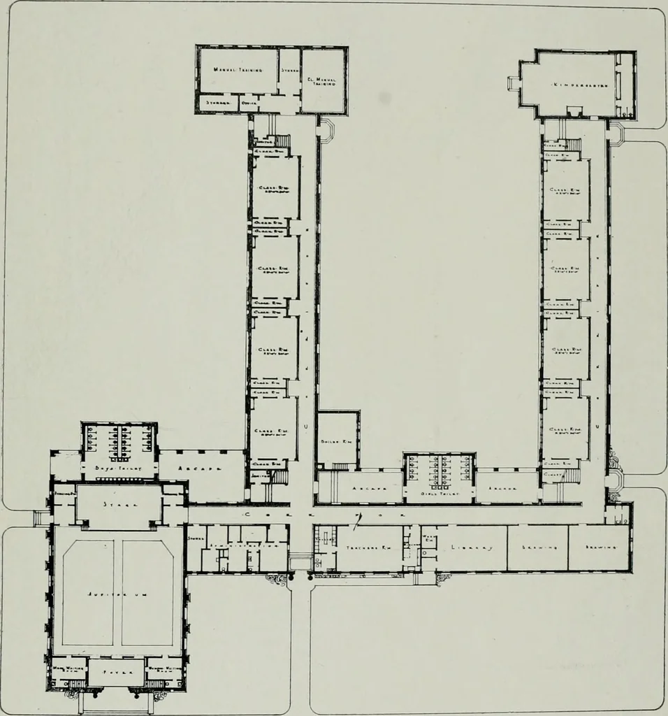 An illustration from Architect and engineer, 1905, leaf 868