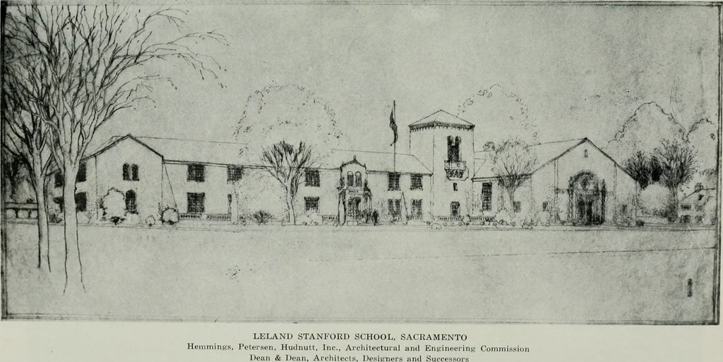 An illustration from Architect and engineer, 1905, leaf 884