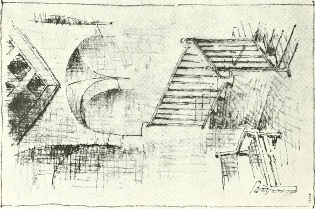 An illustration from Architect and engineer, 1905, leaf 127