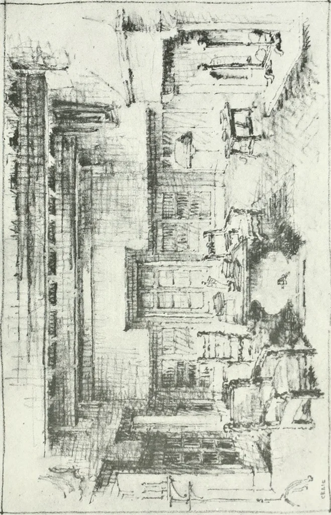 An illustration from Architect and engineer, 1905, leaf 128