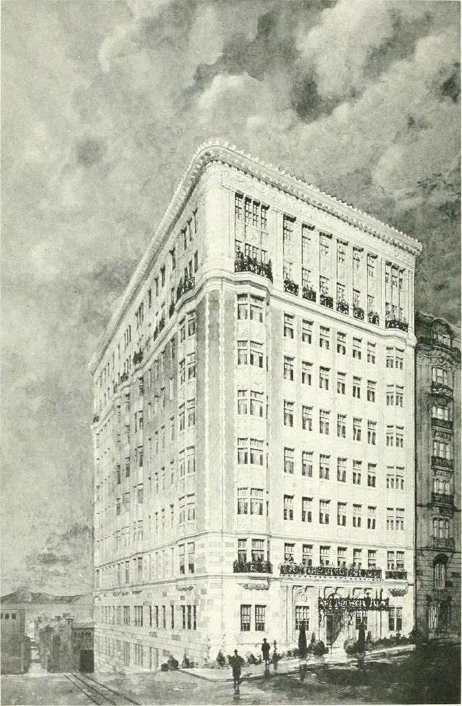 An illustration from Architect and engineer, 1905, leaf 179