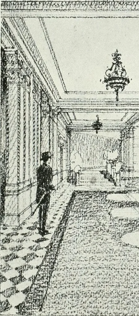 An illustration from Architect and engineer, 1905, leaf 182