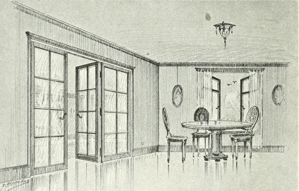 An illustration from Architect and engineer, 1905, leaf 183