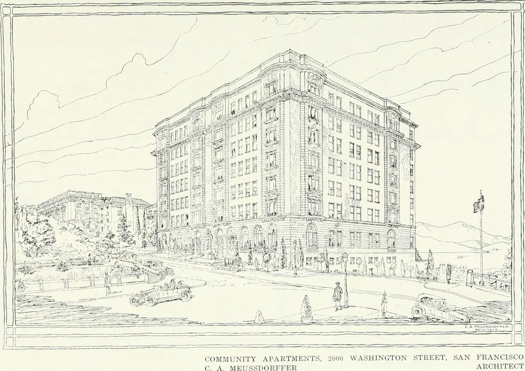 An illustration from Architect and engineer, 1905, leaf 186
