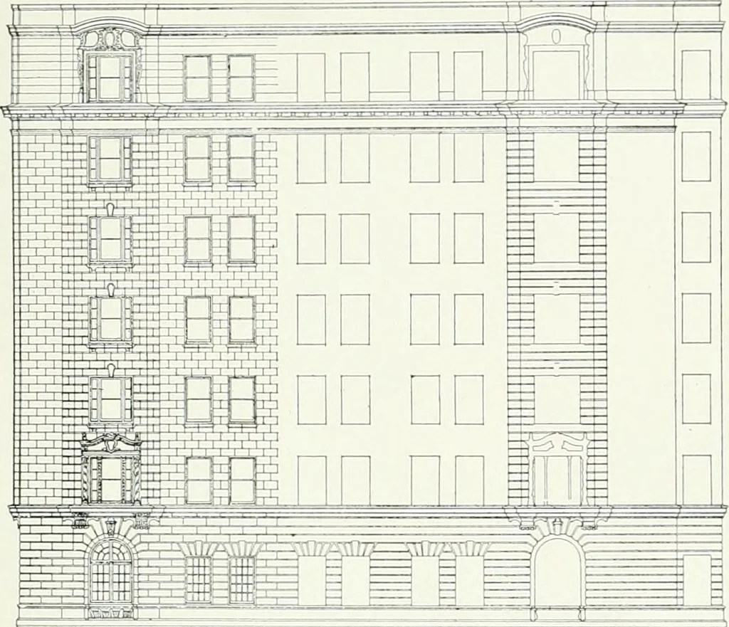 An illustration from Architect and engineer, 1905, leaf 188