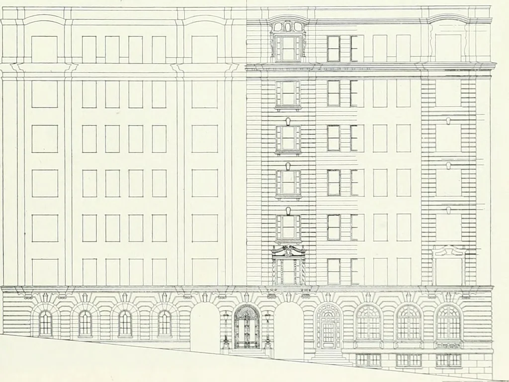 An illustration from Architect and engineer, 1905, leaf 188