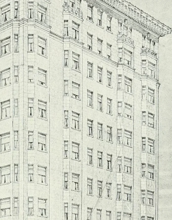 An illustration from Architect and engineer, 1905, leaf 190