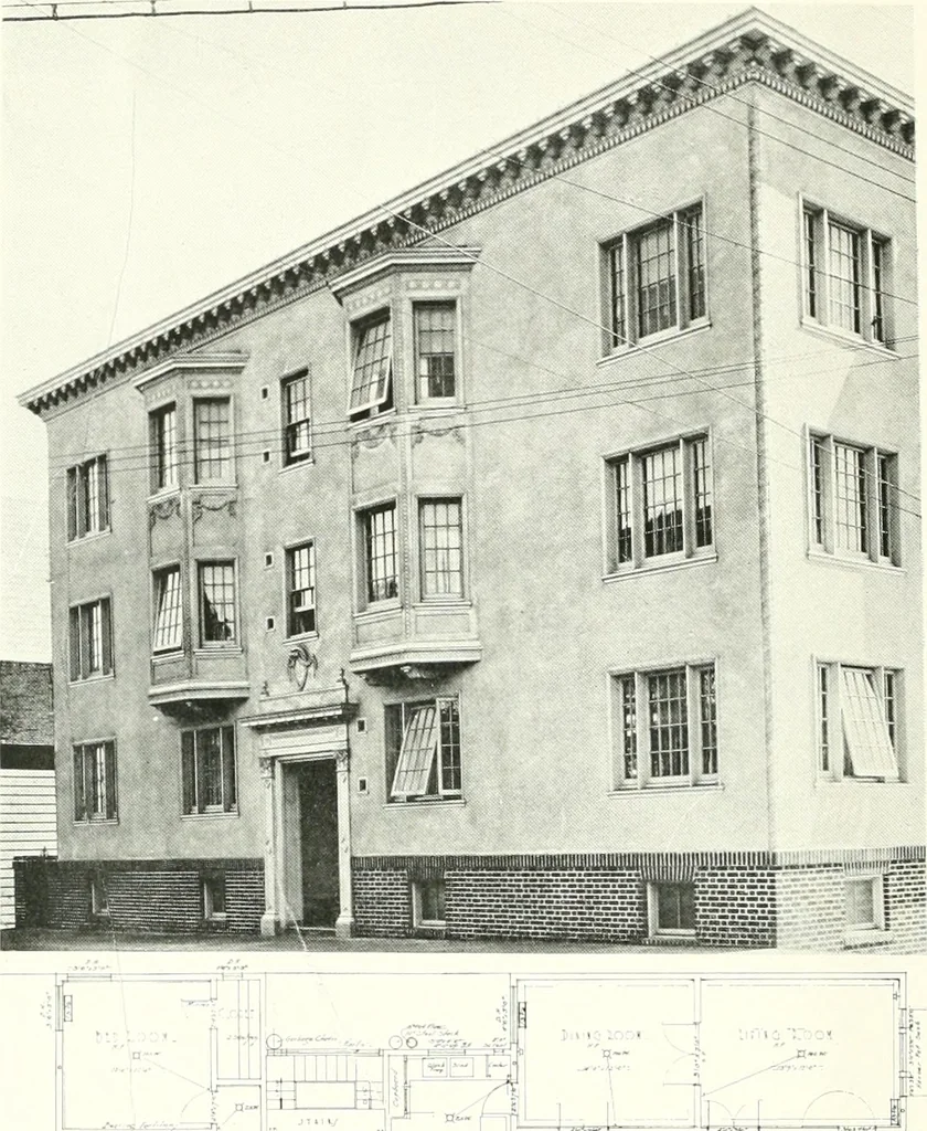 An illustration from Architect and engineer, 1905, leaf 191