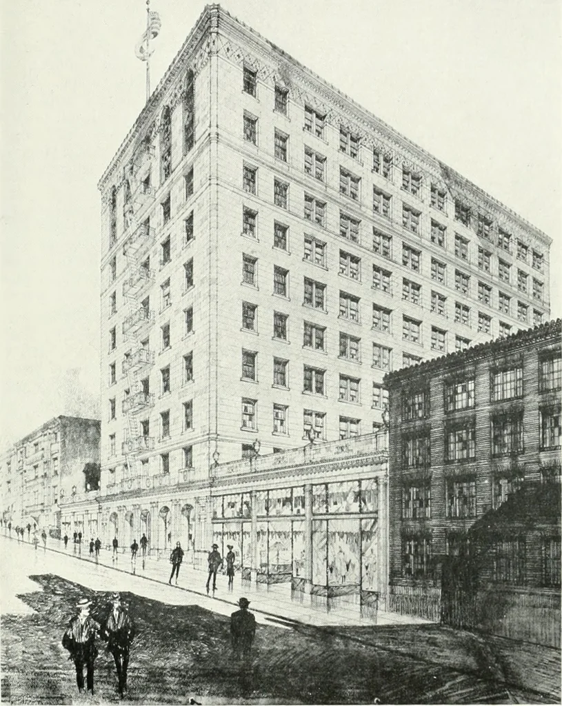 An illustration from Architect and engineer, 1905, leaf 293