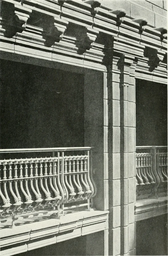 An illustration from Architect and engineer, 1905, leaf 46