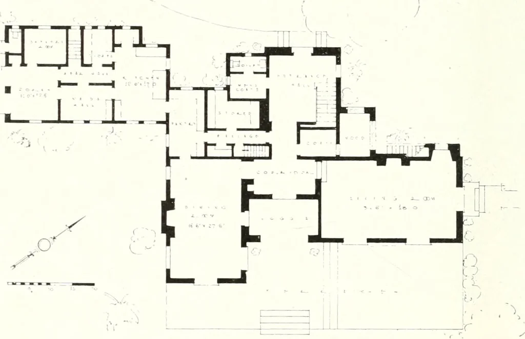 An illustration from Architect and engineer, 1905, leaf 466