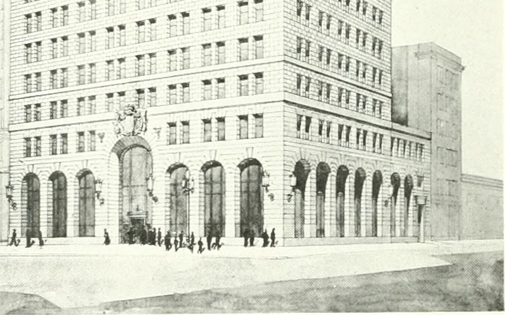 An illustration from Architect and engineer, 1905, leaf 474
