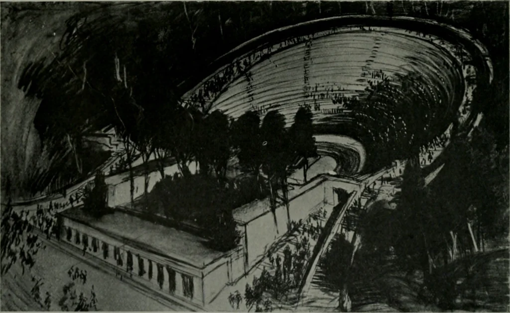 An illustration from Architect and engineer, 1905, leaf 103