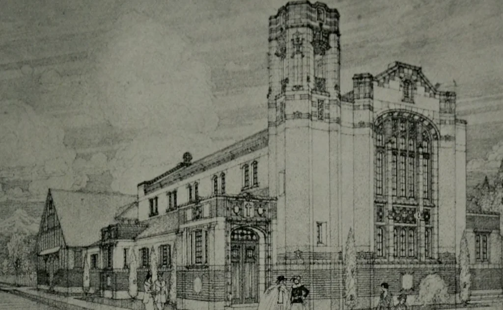An illustration from Architect and engineer, 1905, leaf 196