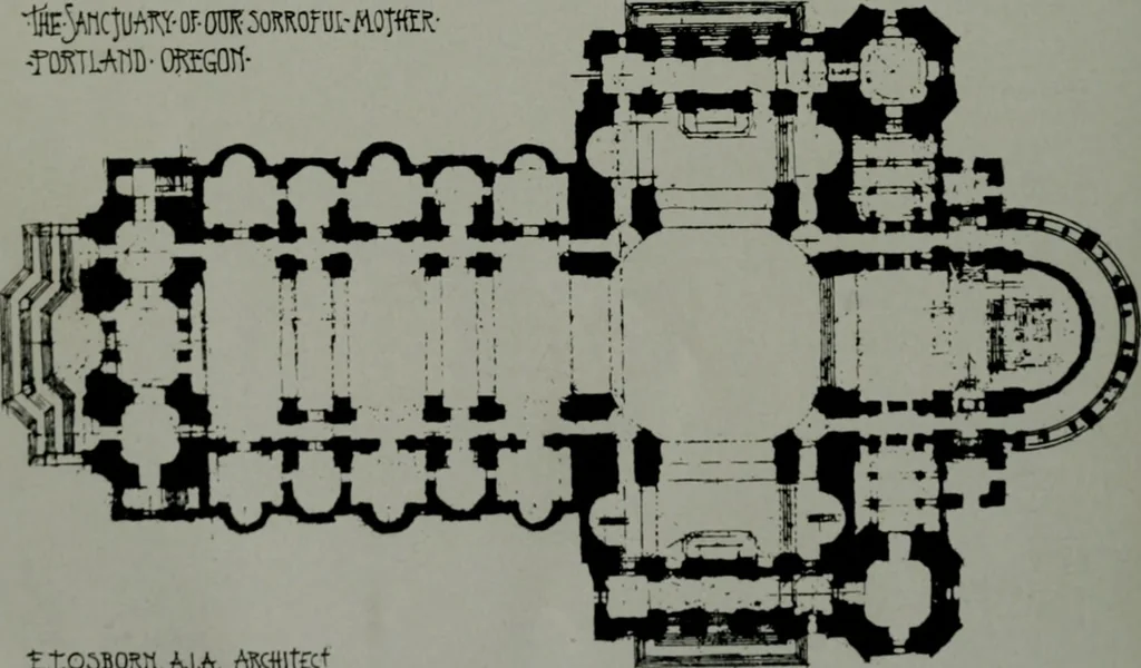 An illustration from Architect and engineer, 1905, leaf 197