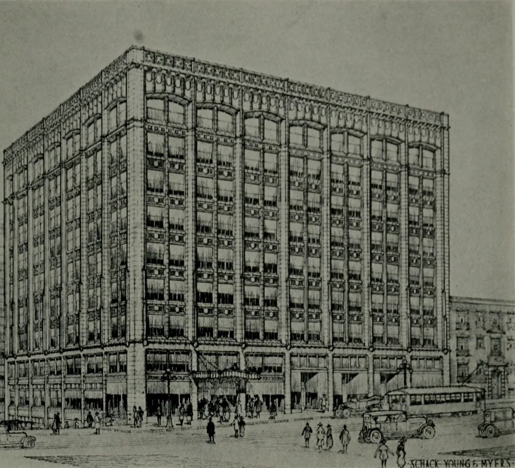 An illustration from Architect and engineer, 1905, leaf 198