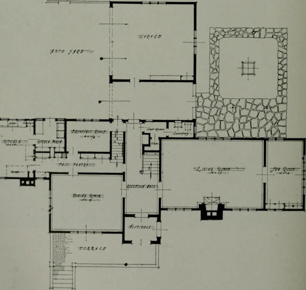 An illustration from Architect and engineer, 1905, leaf 267