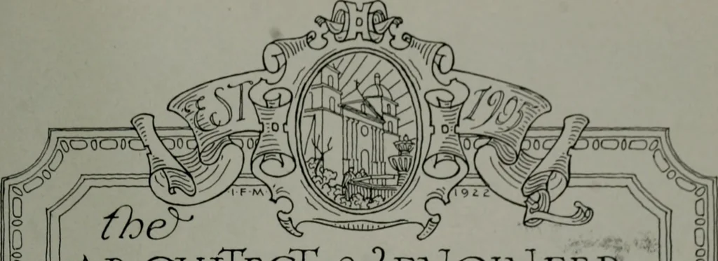 An illustration from Architect and engineer, 1905, leaf 394