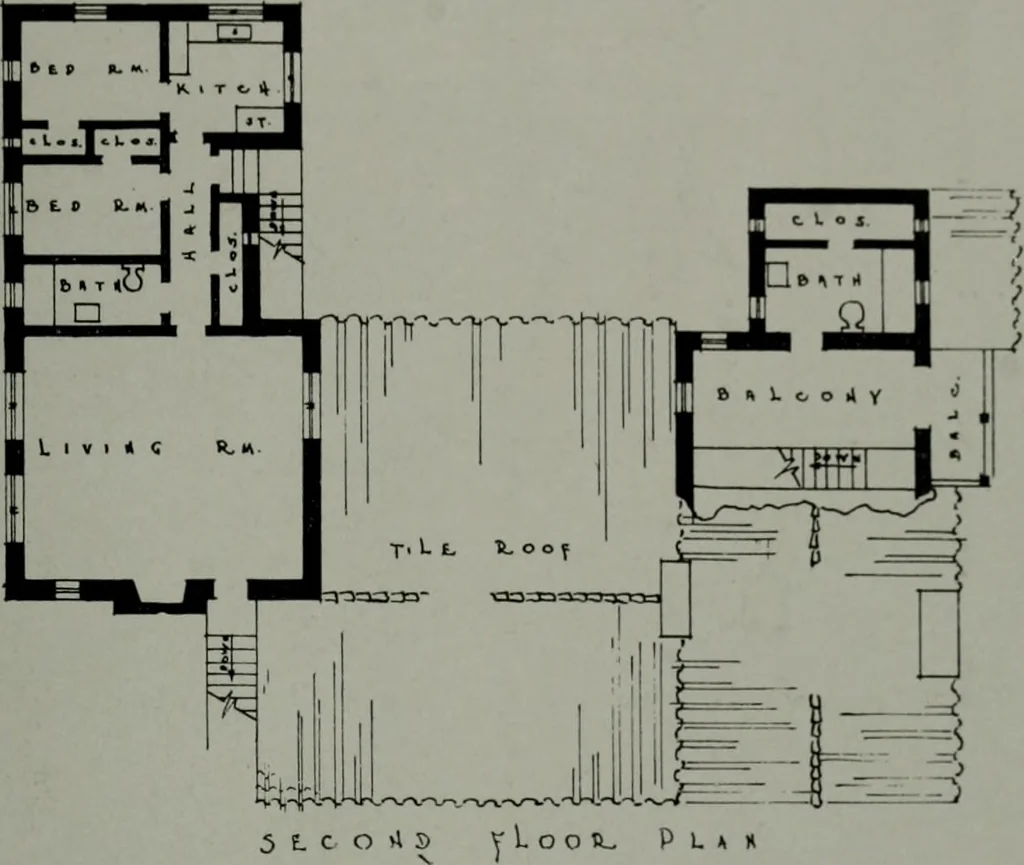 An illustration from Architect and engineer, 1905, leaf 422