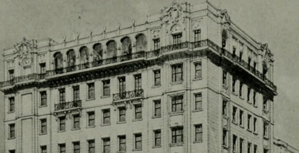 An illustration from Architect and engineer, 1905, leaf 67