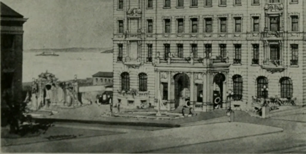 An illustration from Architect and engineer, 1905, leaf 67