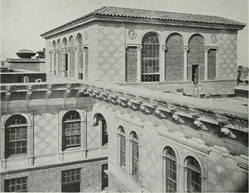 An illustration from Architect and engineer, 1905, leaf 17