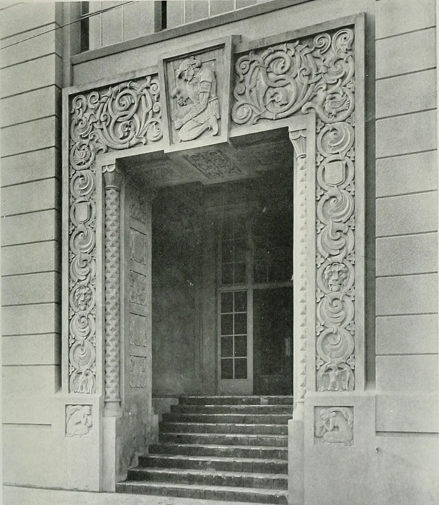 An illustration from Architect and engineer, 1905, leaf 194