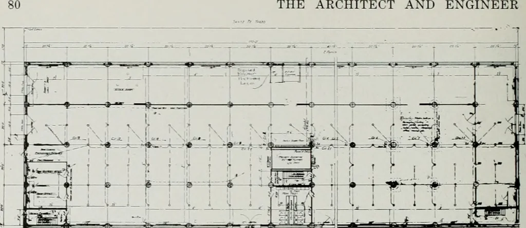 An illustration from Architect and engineer, 1905, leaf 203