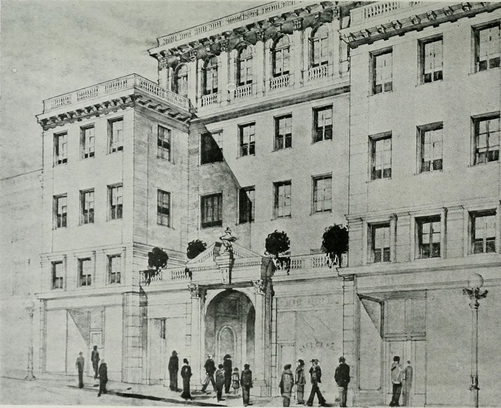 An illustration from Architect and engineer, 1905, leaf 274